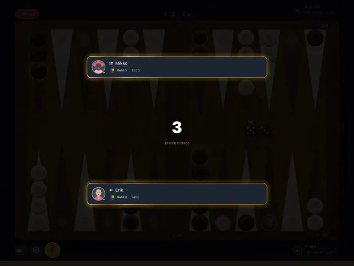 A match has been found (iPad)