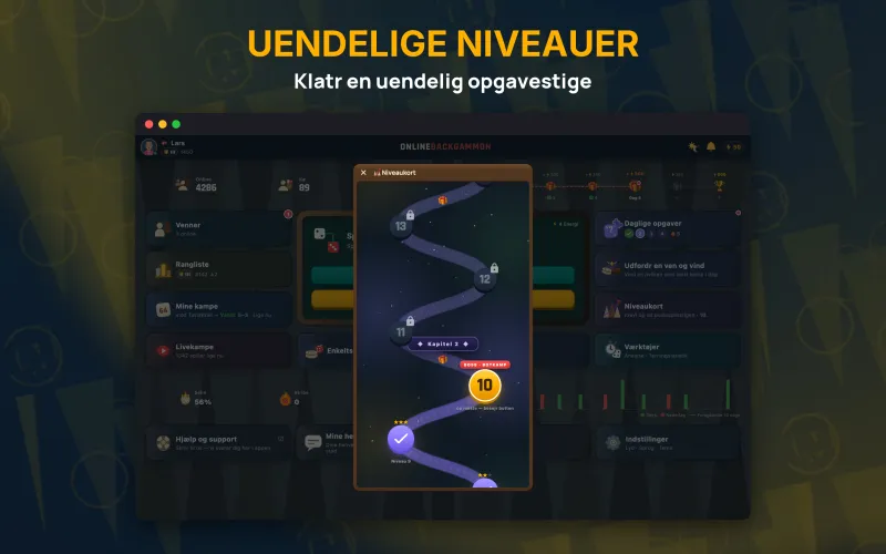 Puzzle level map with daily challenges (Mac)