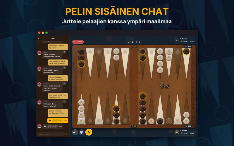 In-game chat with the opponent (Mac)