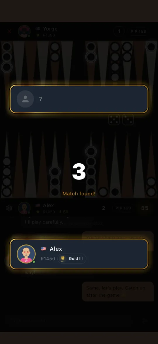 A match has been found