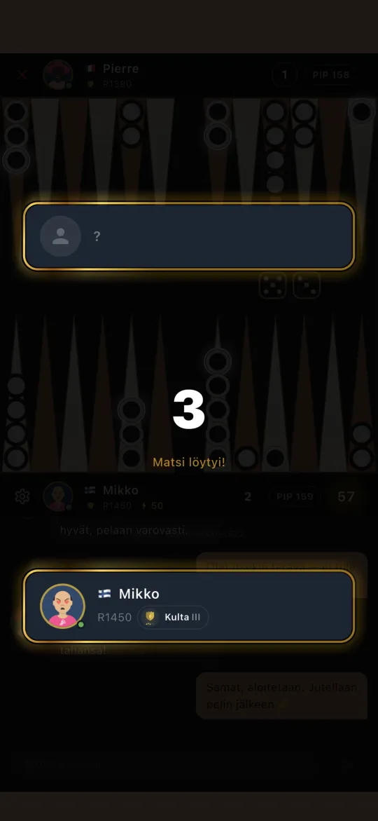 A match has been found
